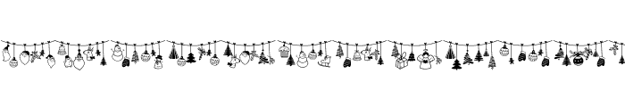 Christmas Decorations Font LOWERCASE