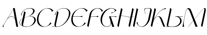 Christmas Elegant Italic Font UPPERCASE