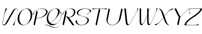 Christmas Elegant Italic Font UPPERCASE
