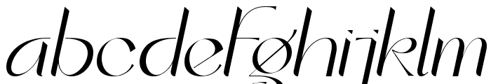 Christmas Elegant Italic Font LOWERCASE