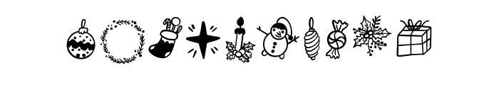 Christmas Elements Font OTHER CHARS