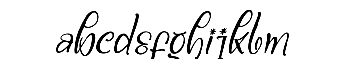 Christmas Eve Italic Font LOWERCASE