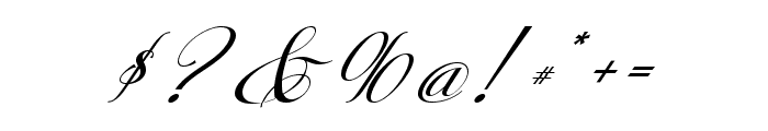 Christmas Faithful Italic Font OTHER CHARS