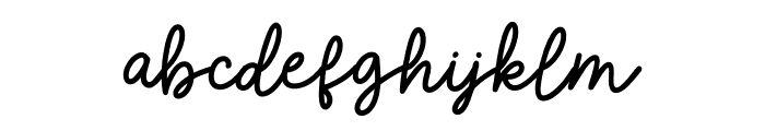 Christmas Festivals Script Font LOWERCASE