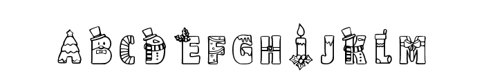 Christmas Font Regular Font UPPERCASE