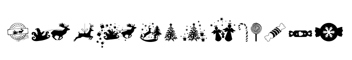 Christmas Font Font UPPERCASE