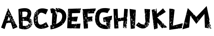 Christmas Grinch Grunge Font UPPERCASE