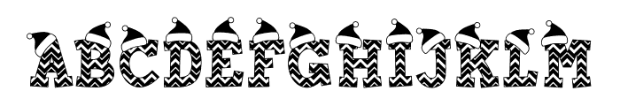 Christmas Hat Free Font UPPERCASE