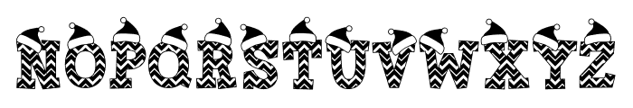 Christmas Hat Free Font UPPERCASE