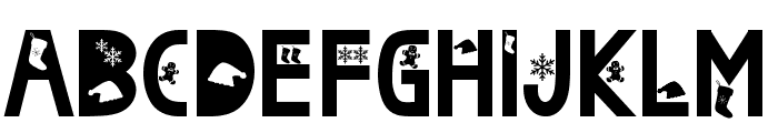 Christmas Jewelry Font UPPERCASE