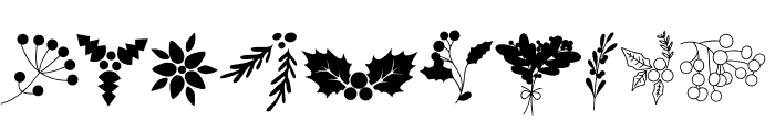 Christmas Mistletoe Font OTHER CHARS