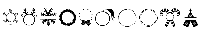 Christmas Mono Font OTHER CHARS