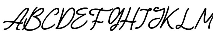 Christmas Monoline Italic Font UPPERCASE