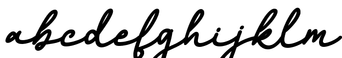 Christmas Monoline Italic Font LOWERCASE
