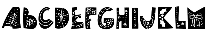 Christmas Nordic Font LOWERCASE