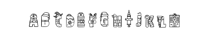 Christmas Nurse Regular Font UPPERCASE