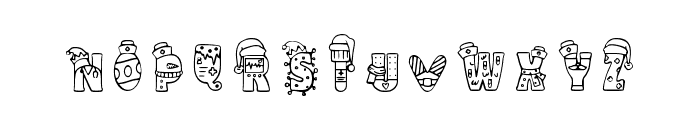 Christmas Nurse Regular Font UPPERCASE
