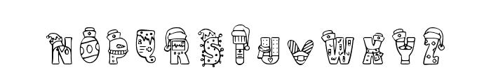 Christmas Nurse Regular Font LOWERCASE