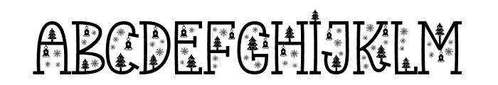 Christmas Peace Font UPPERCASE