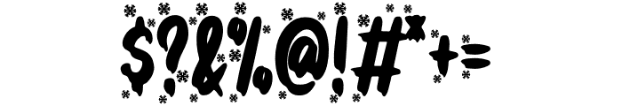 Christmas Present Snow Font OTHER CHARS