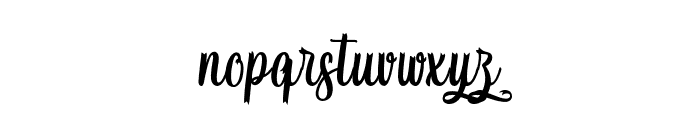 Christmas Ribby Font LOWERCASE