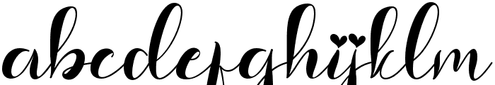 Christmas Sanantha Font LOWERCASE