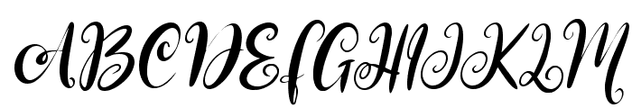 Christmas Script Italic Font UPPERCASE