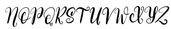 Christmas Script Italic Font UPPERCASE