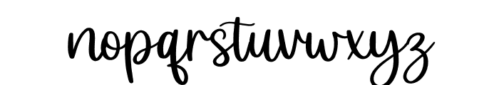 Christmas Scriptty Font LOWERCASE