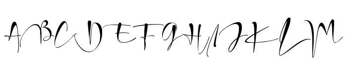 Christmas Signature Font UPPERCASE