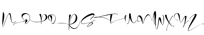 Christmas Signature Font UPPERCASE