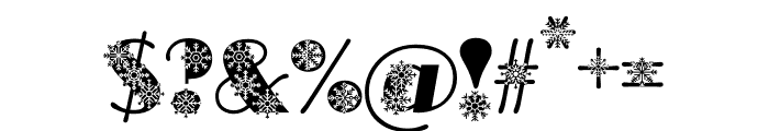 Christmas Snow Bold Font OTHER CHARS
