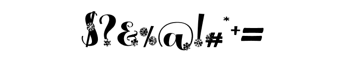 Christmas Snow Gold Font OTHER CHARS