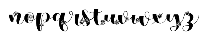 Christmas Snow Gold Font LOWERCASE