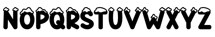 Christmas Snow White Font UPPERCASE