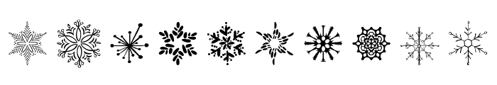 Christmas Snowflake Font OTHER CHARS