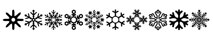 Christmas Snowflakes Font OTHER CHARS