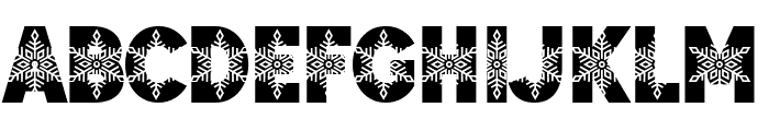 Christmas Snowfly Font LOWERCASE