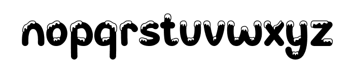 Christmas Snowing Font LOWERCASE