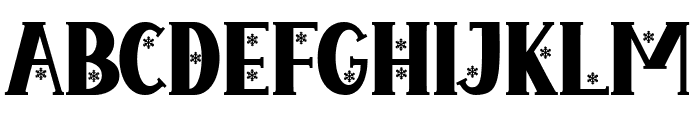 Christmas Snowtext Font UPPERCASE