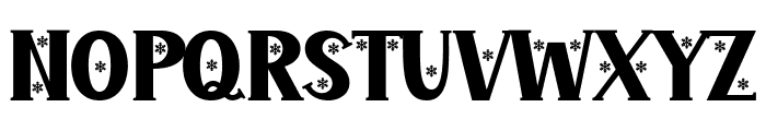 Christmas Snowtext Font UPPERCASE