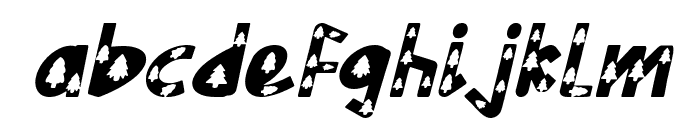 Christmas Spruce Italic Font LOWERCASE