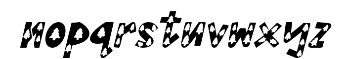 Christmas Spruce Italic Font LOWERCASE