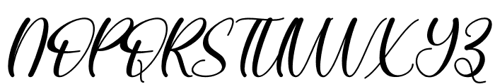 Christmas Style Italic Font UPPERCASE