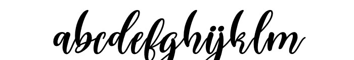 Christmas Style Italic Font LOWERCASE