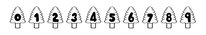 Christmas Tree Decorative Font OTHER CHARS