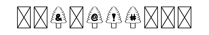 Christmas Tree Decorative Font OTHER CHARS