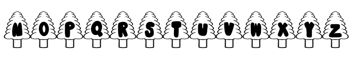 Christmas Tree Decorative Font UPPERCASE
