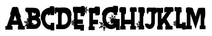 Christmas Winter CF Font LOWERCASE