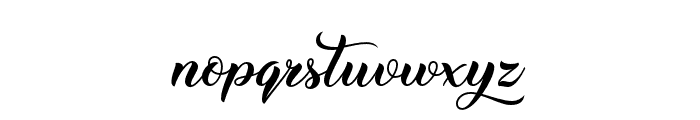 Christmas Wish Calligraphy Font LOWERCASE